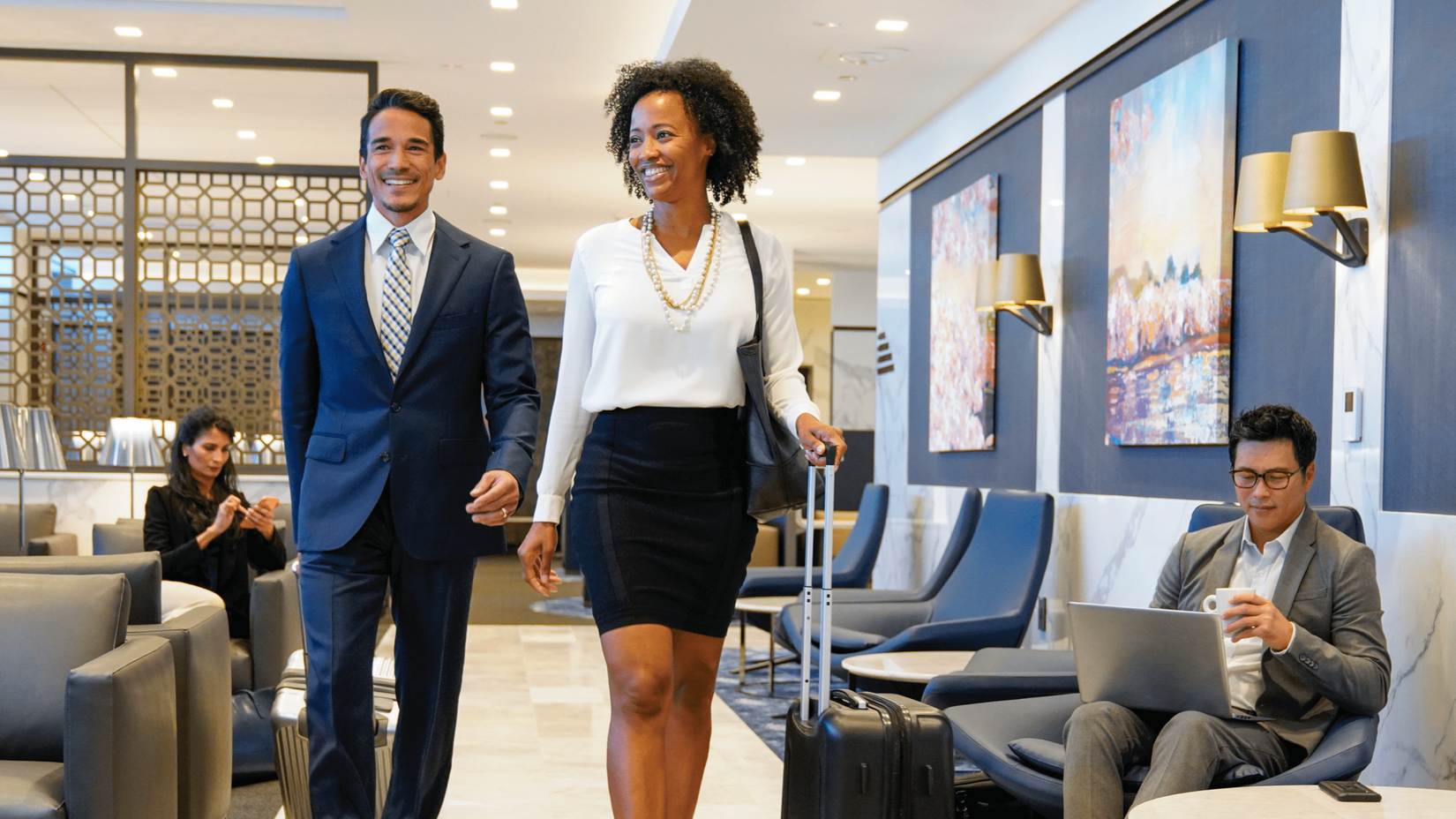 United Airlines Lounge Interior