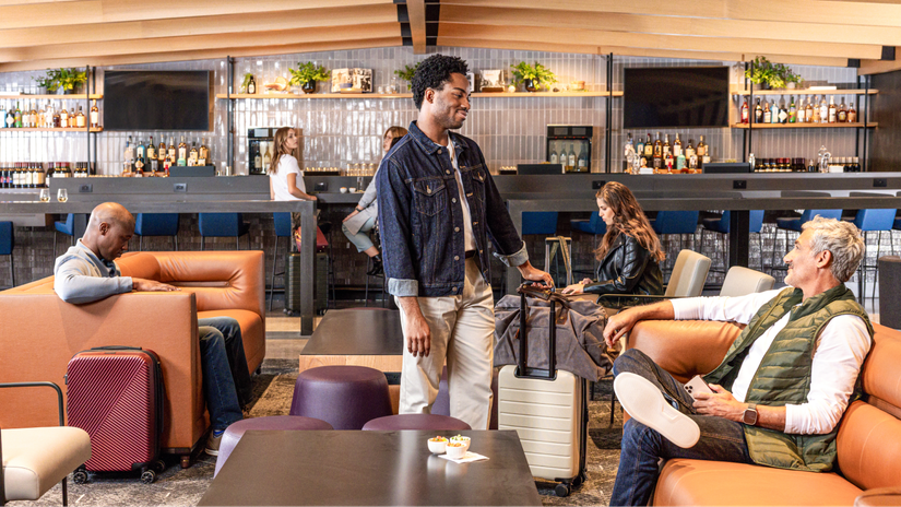 United Airlines Lounge Interior