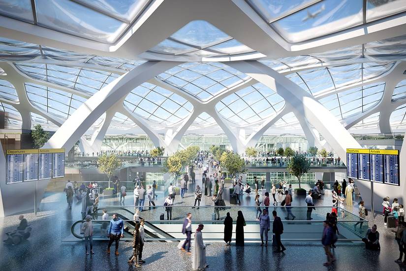 London Heathrow West new terminal render