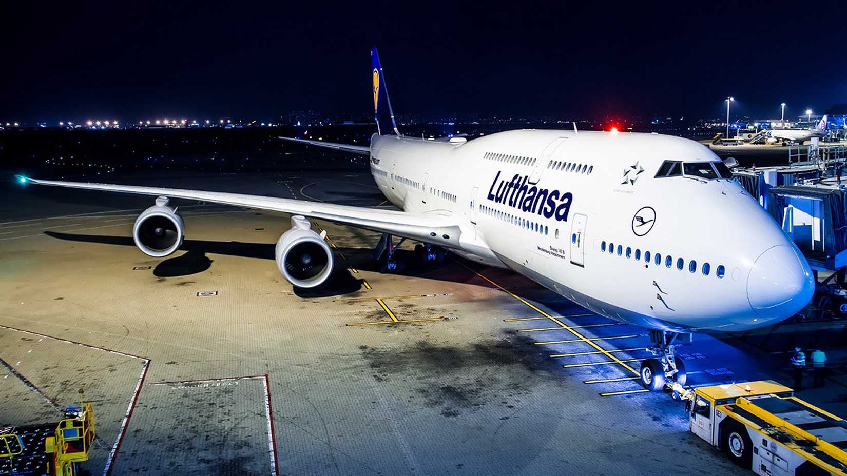 Lufthansa Boeing 747-8 in Beijing