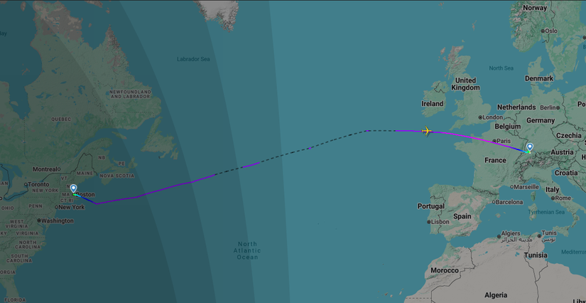 LX55 Flight Map 16Sep25