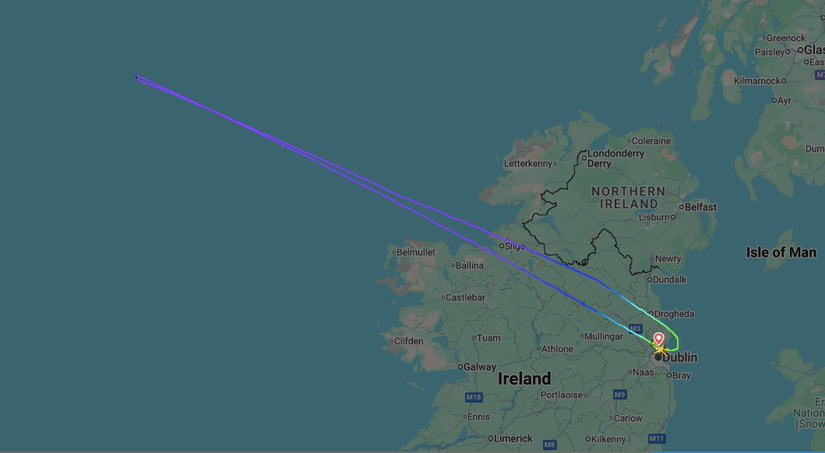 A United Boeing 757 diversion