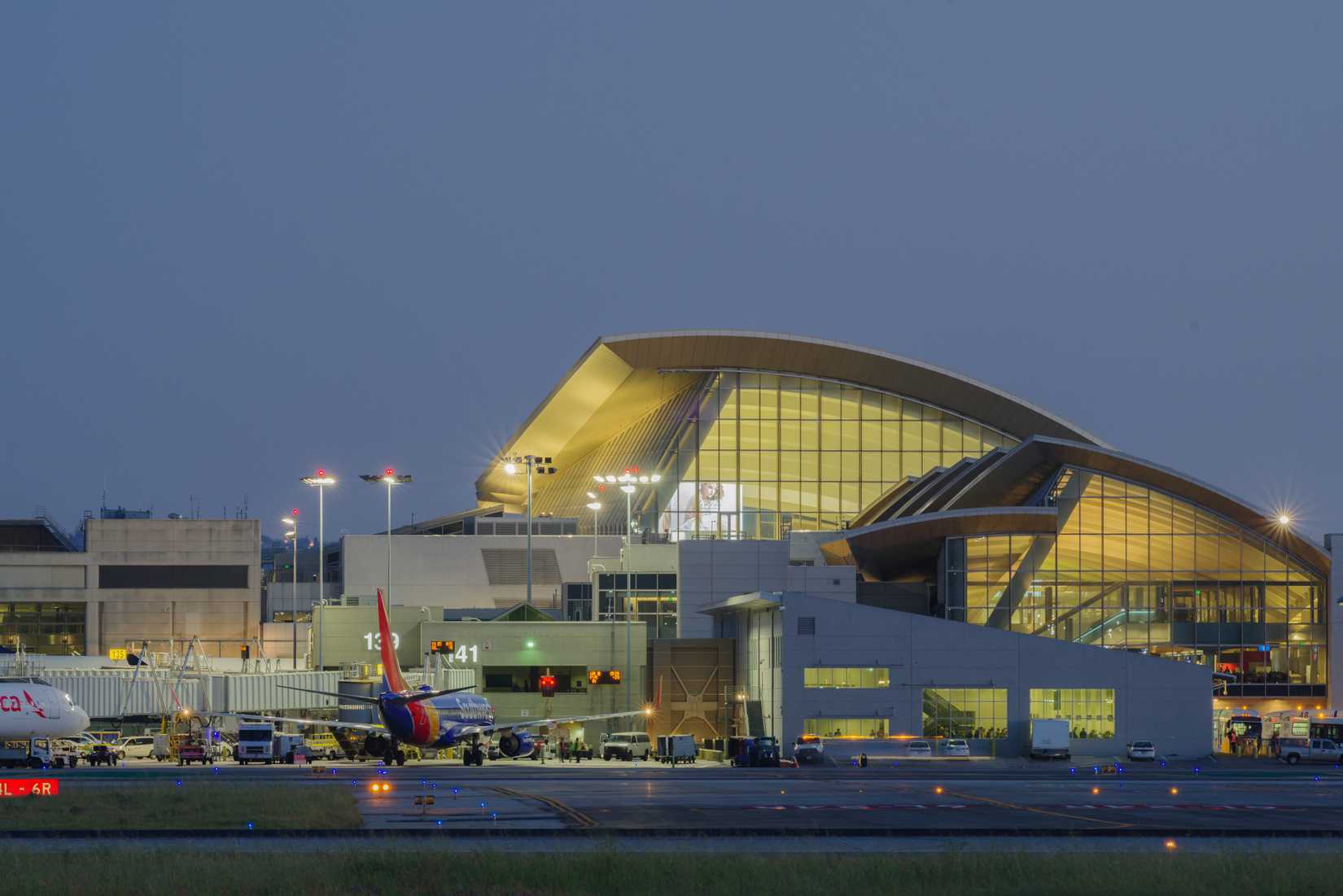 Tom Bradley terminal at the Los Angeles International Airport