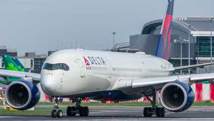 Delta Air Lines Airbus A350-900 at Dublin Airport