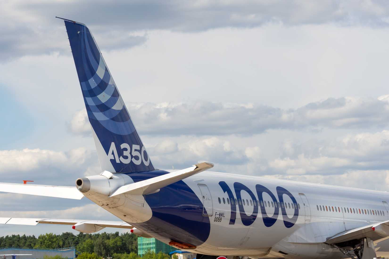 Airbus A350-1000 aircraft tail