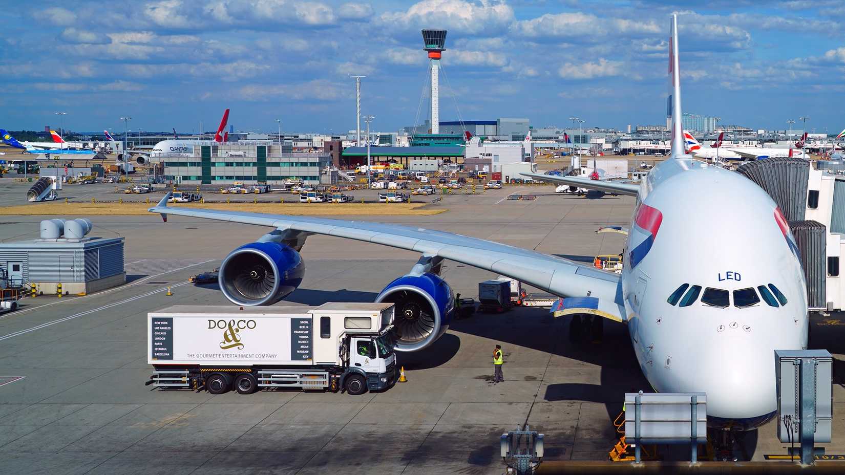 British Airways Airbus A380 at London Heathrow Airport