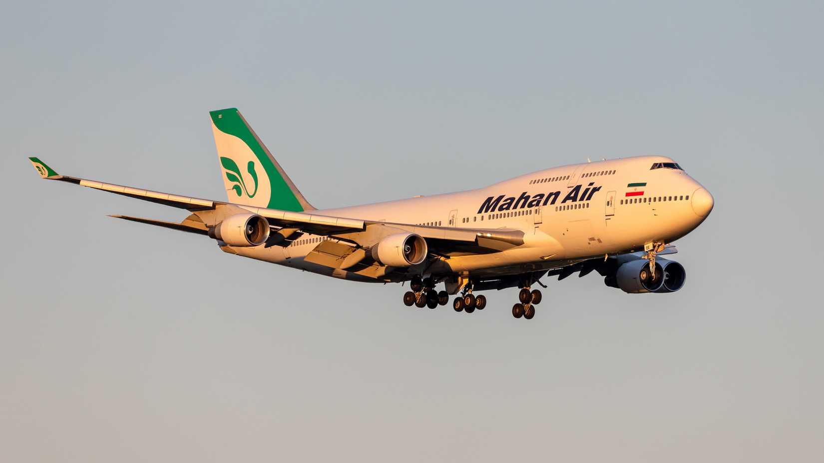 Boeing 747-400 EP-MEE Mahan Air landing at Sheremetyevo International Airport