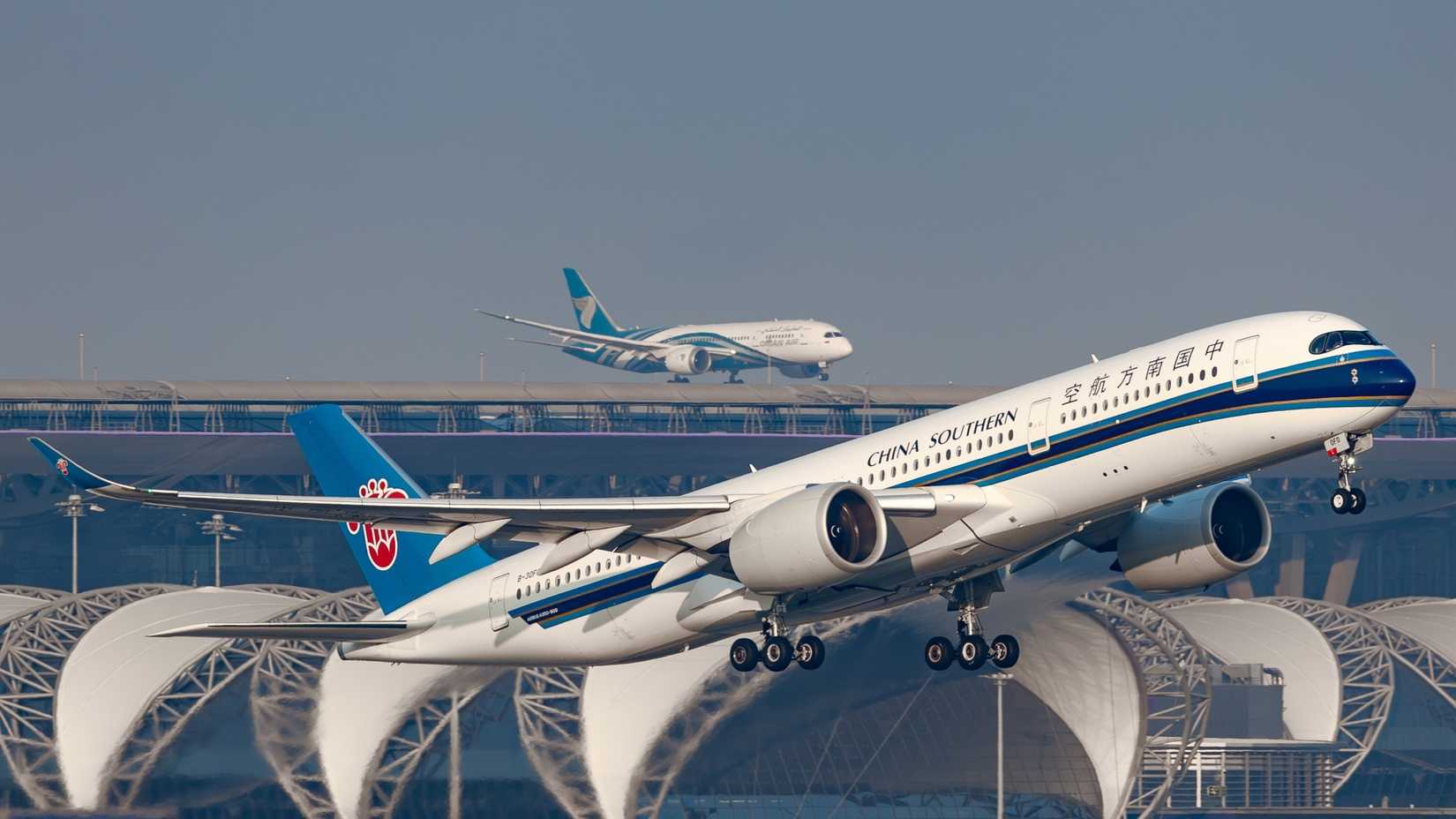 China Southern A350 Departing Bangkok