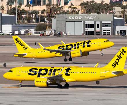 Two Spirit Airlines Airbus A320neo Aircraft On The Ground