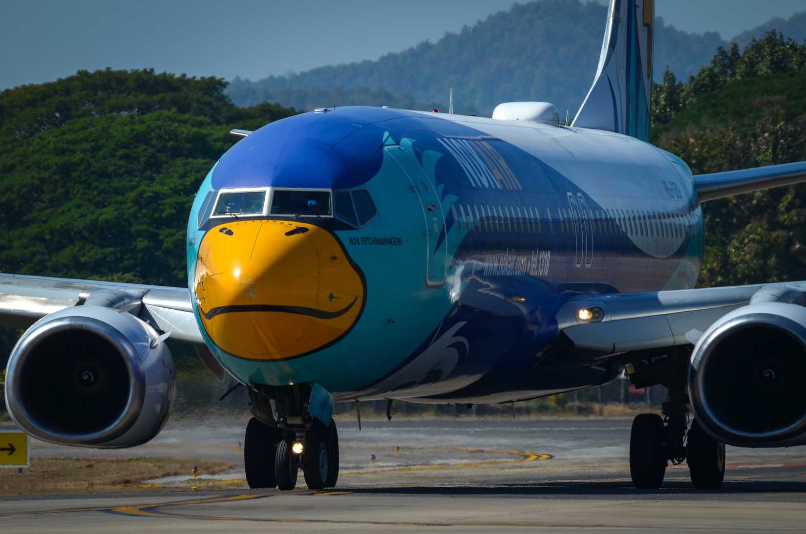 A Nok Air Boeing 737-800 taxiing