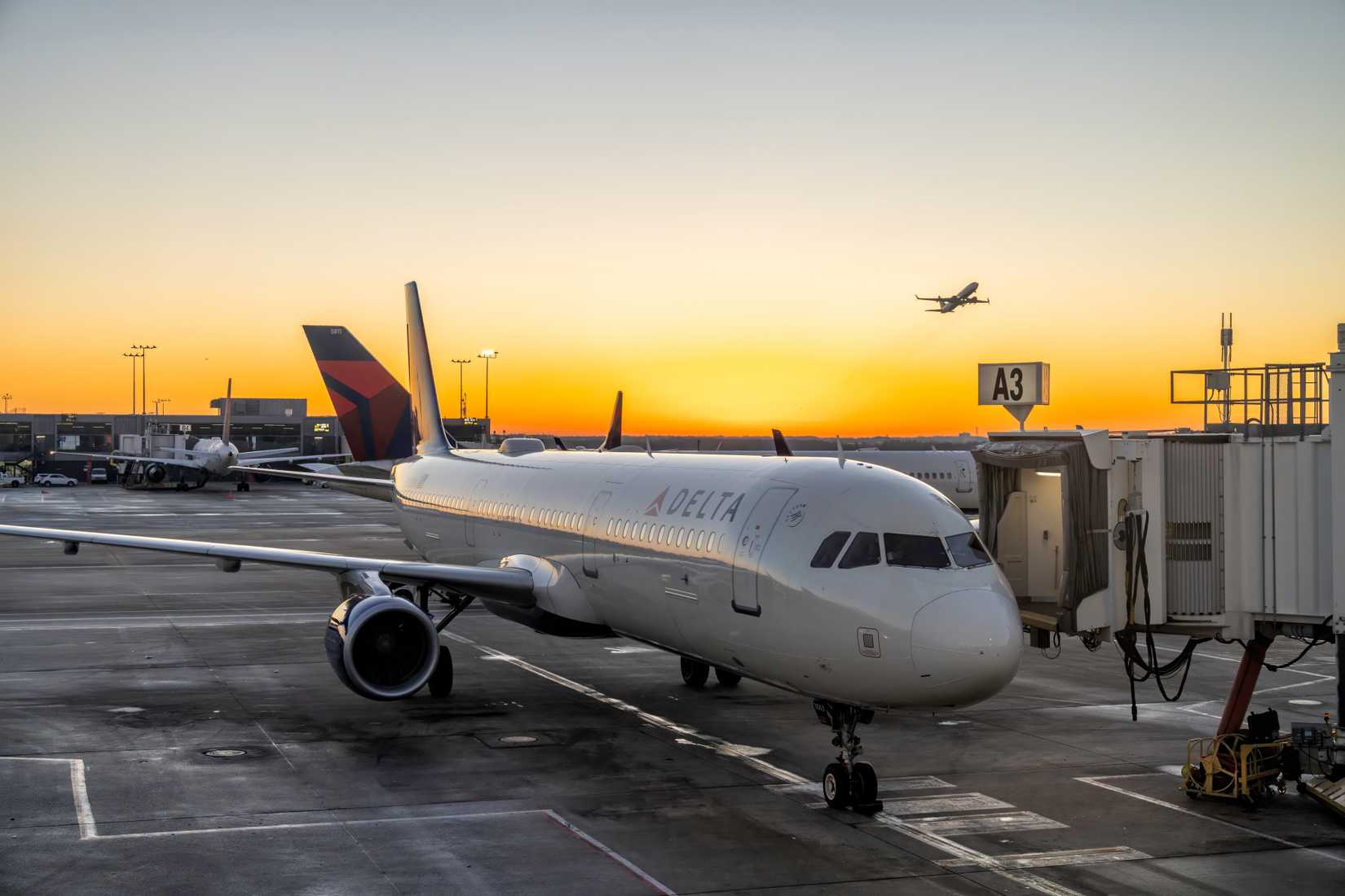 Delta Air Lines aircraft at Atlanta International Airport