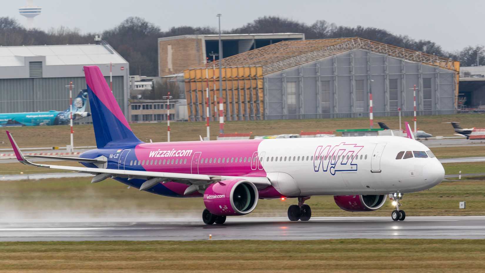Wizz Air Airbus A321neo Taking Off