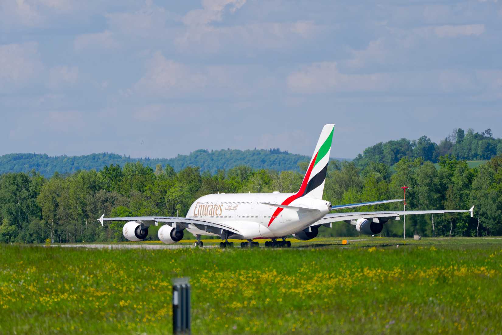 Emirates A380 on the ground 