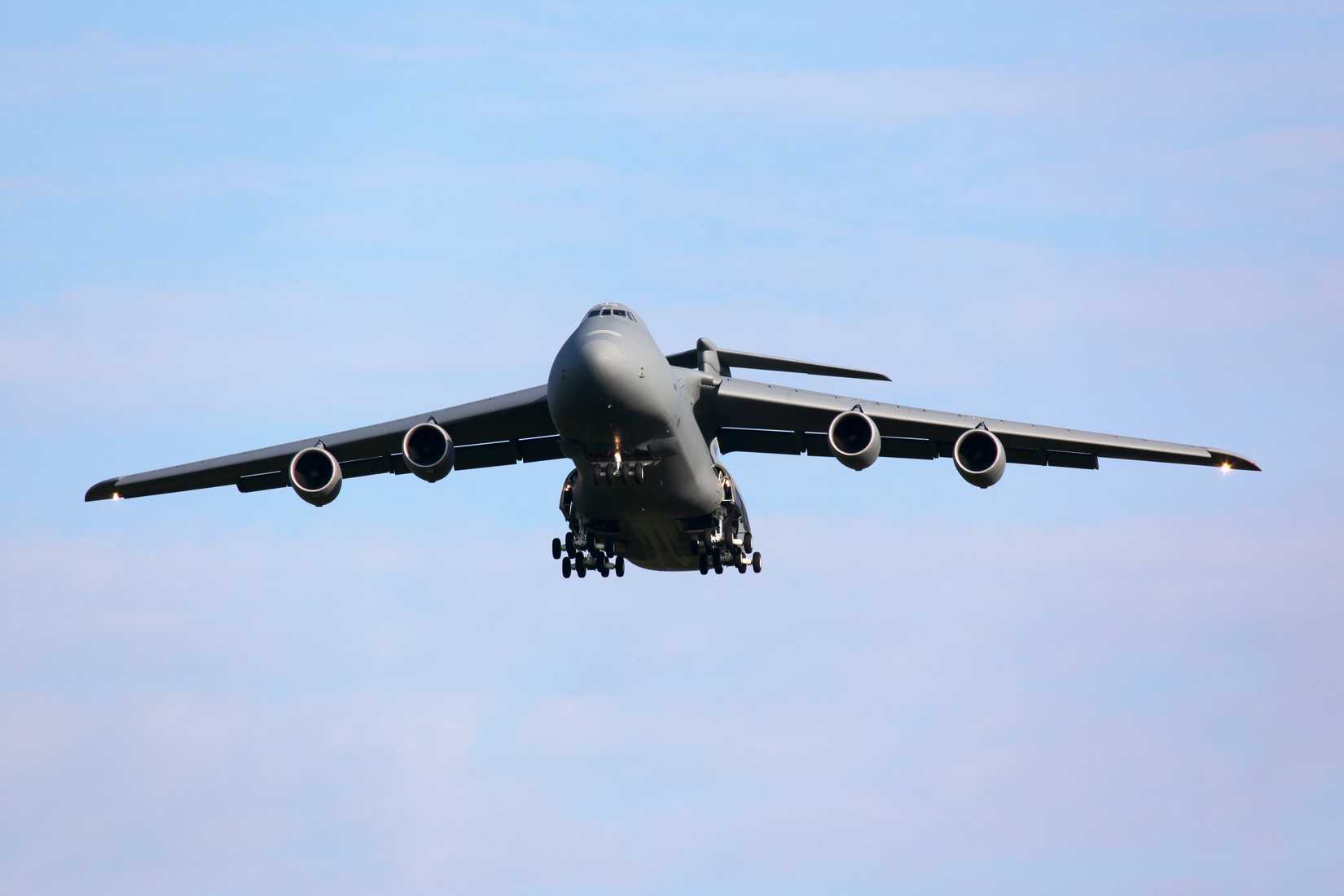 Lockheed C-5 Galaxy On Approach