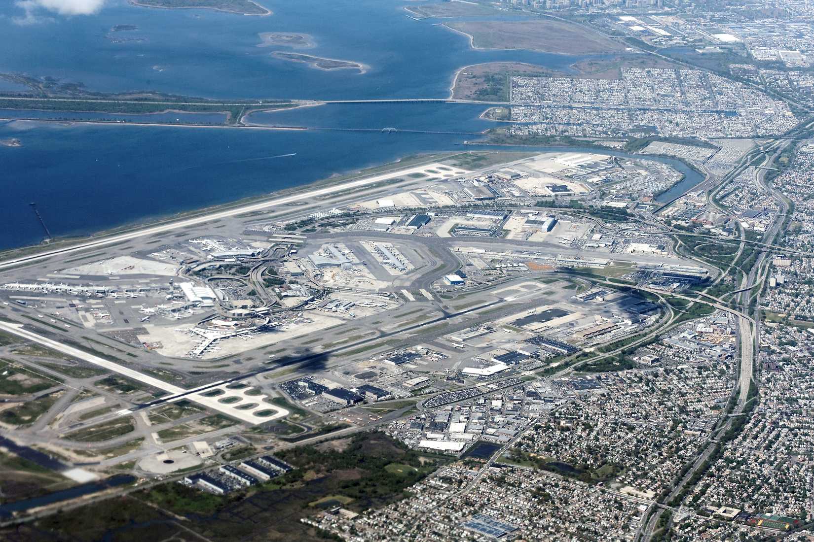 New York JFK Airport Overhead View