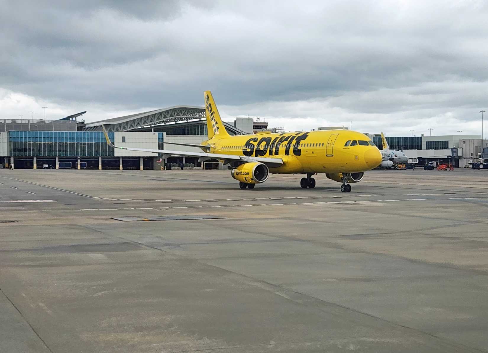 Spirit Plane at Dayton International Airport 2025