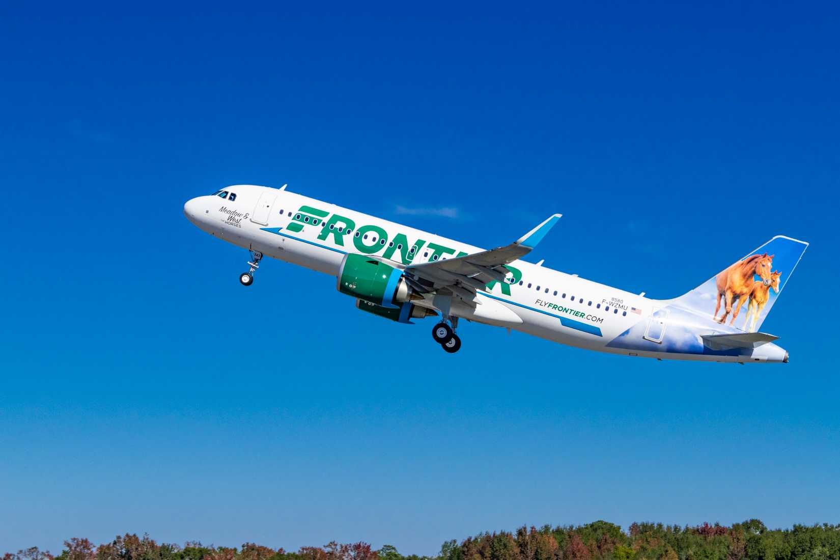 The 100th Airbus A320neo made in Alabama for Frontier Airlines in 2018.