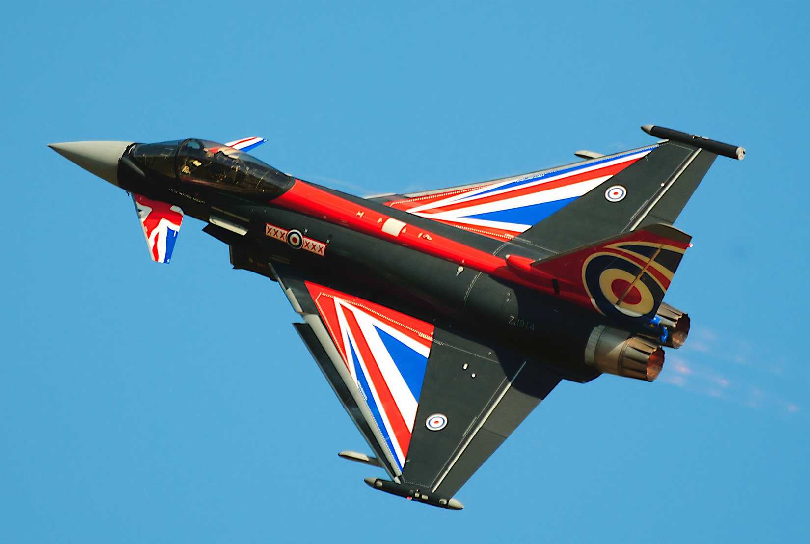 Eurofighter Typhoon Inflight With Blackjack Livery
