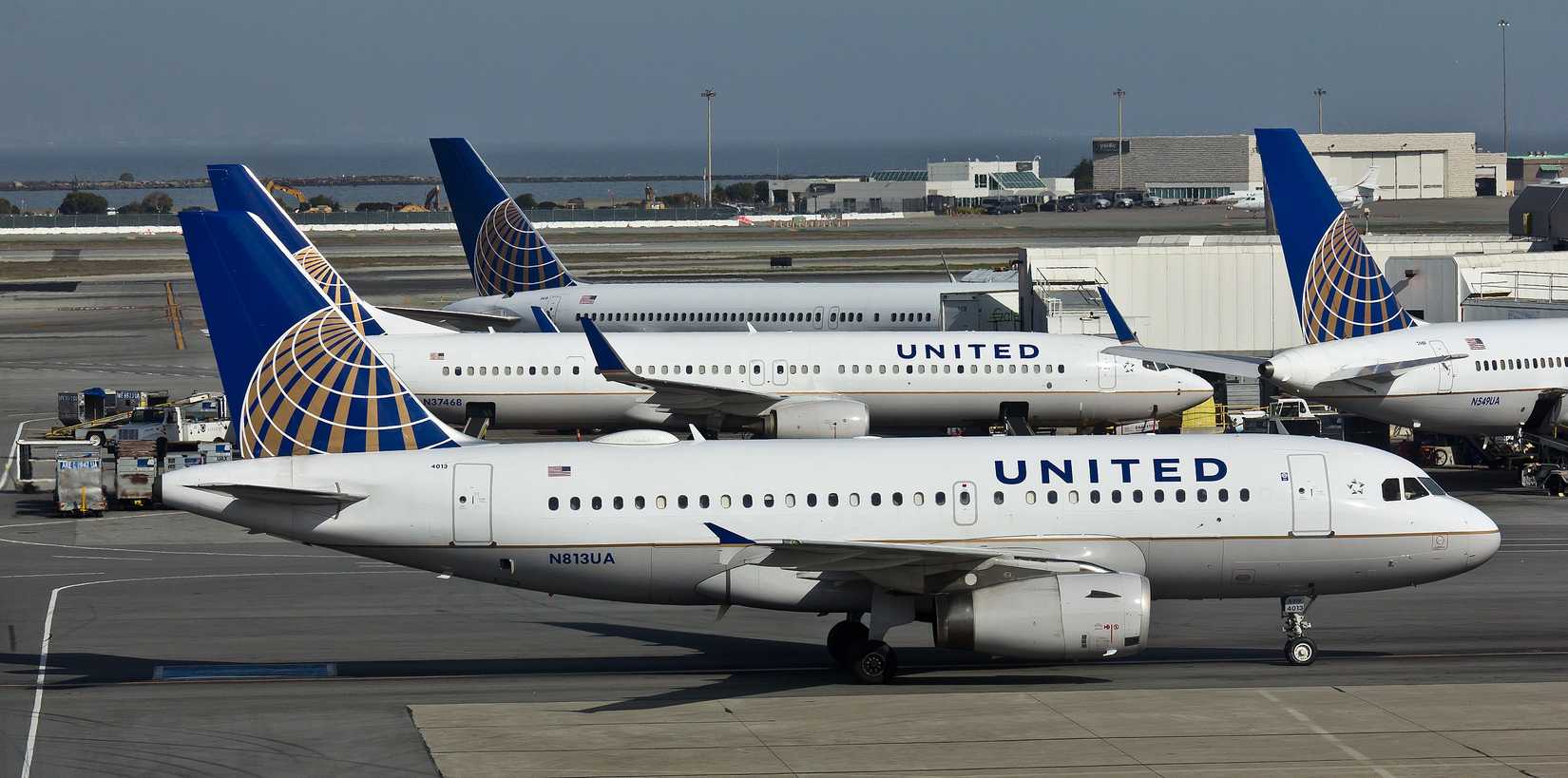 United Airlines Airbus A319 at San Francisco International Airport