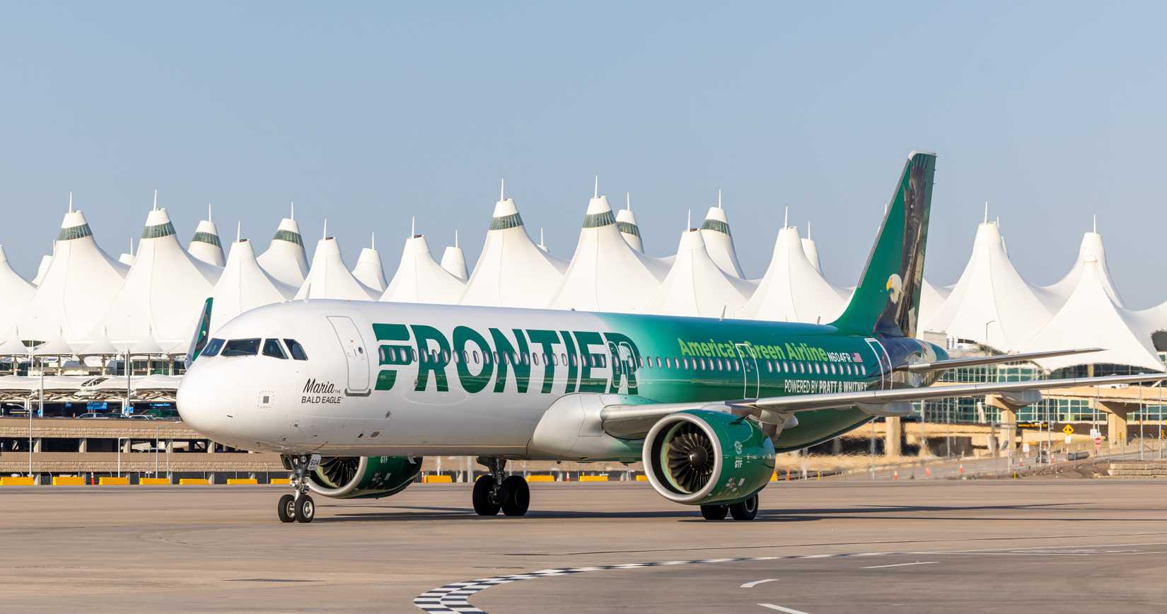 Frontier Airlines A321 at Denver