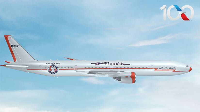 American Airlines Boeing 777 100th Anniversary Livery