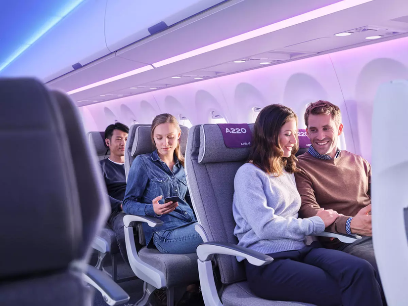 A220 Aisle view