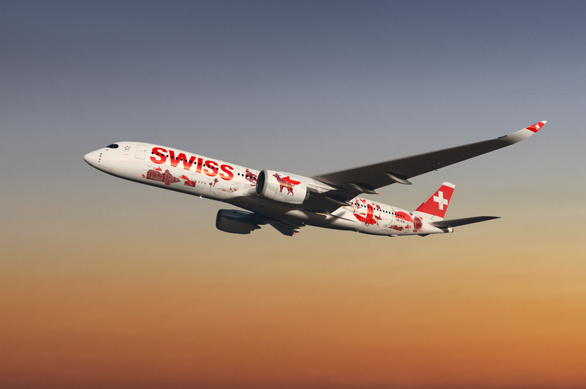 swiss first a350 flying