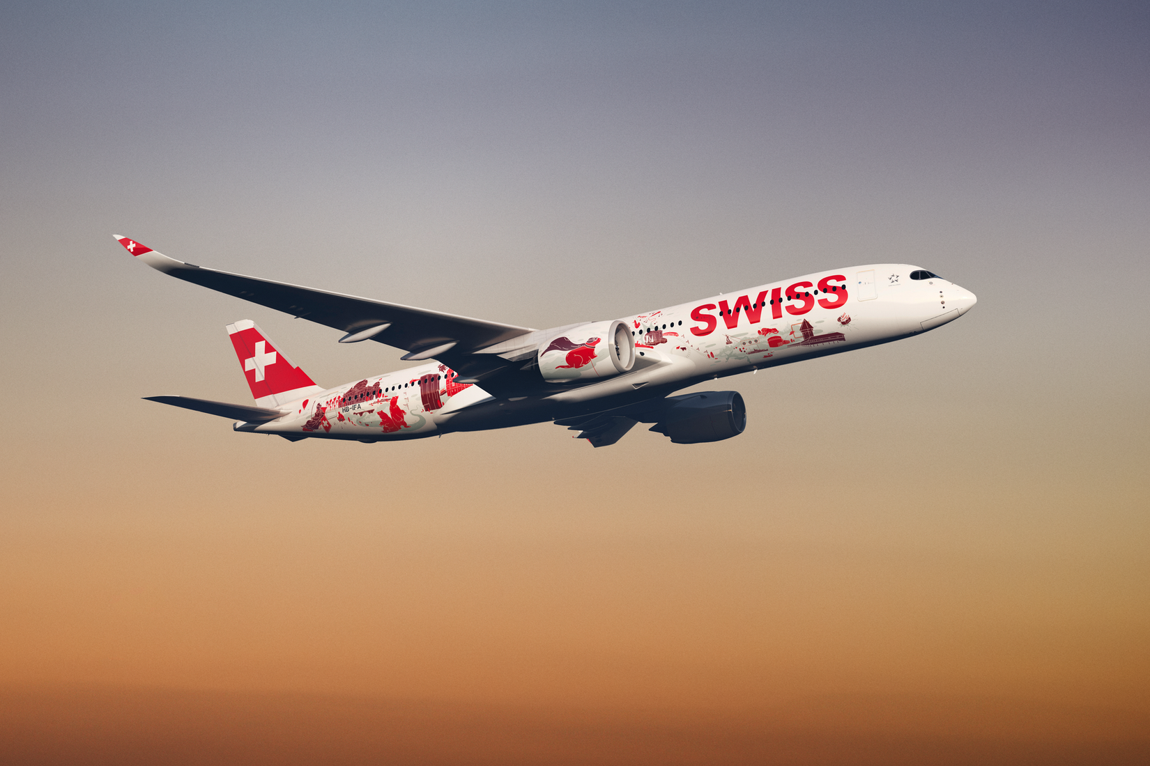 SWISS A350 Rendering