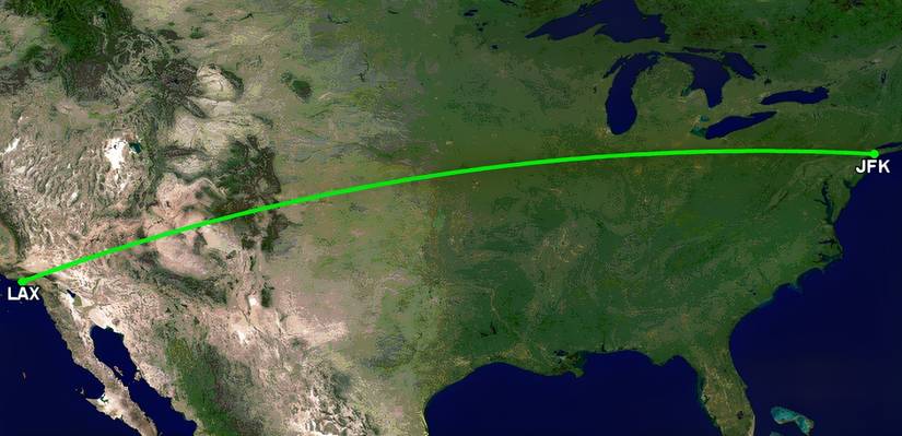 AA JFK-LAX