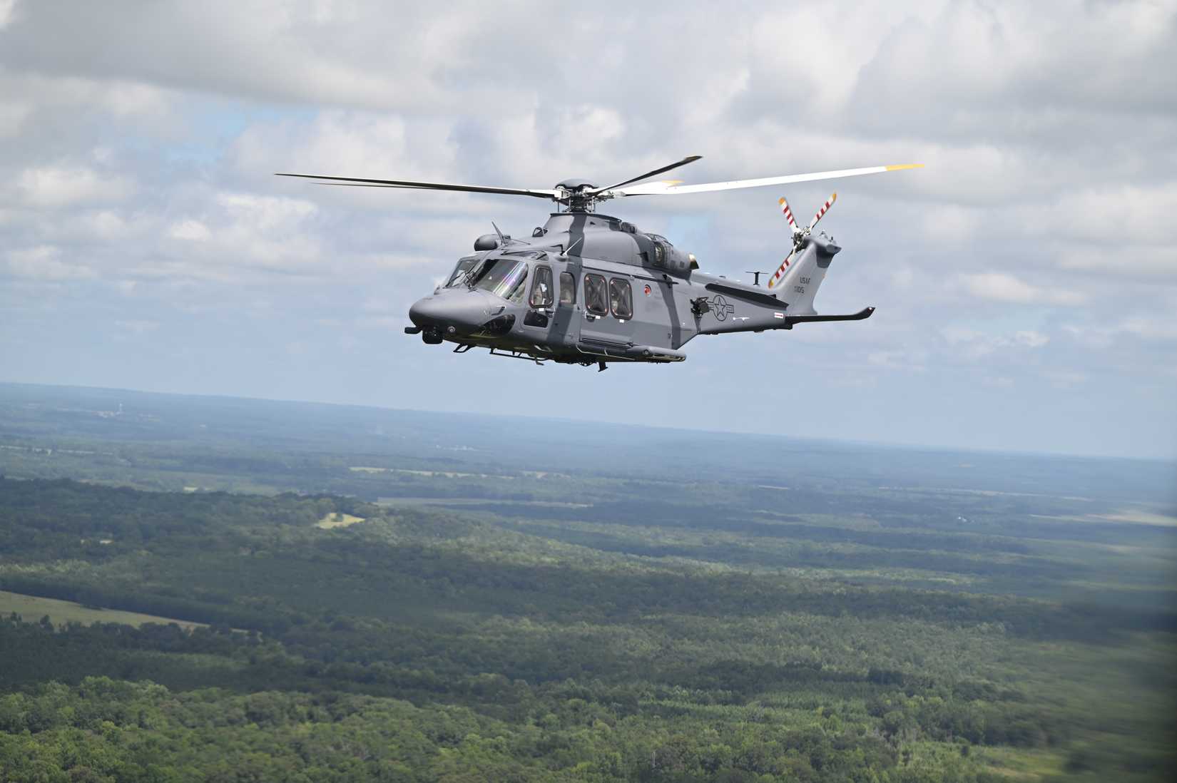 Air Force MH-139A Grey Wolf helicopter, from the 908th Flying Training Wing.