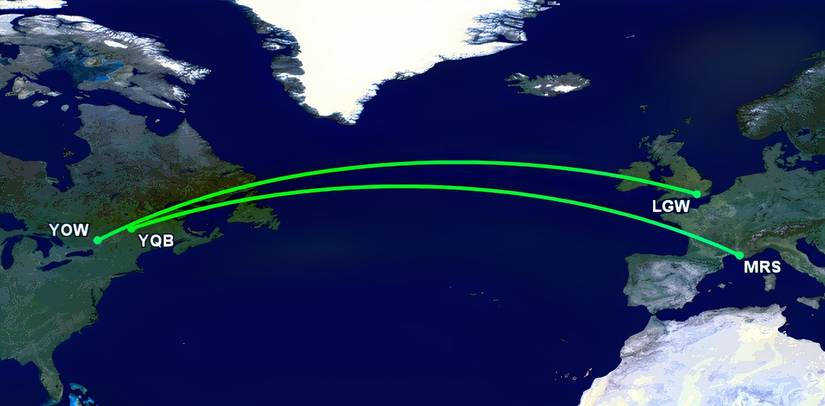 Air Transat's 2 new A321LR routes to Europe