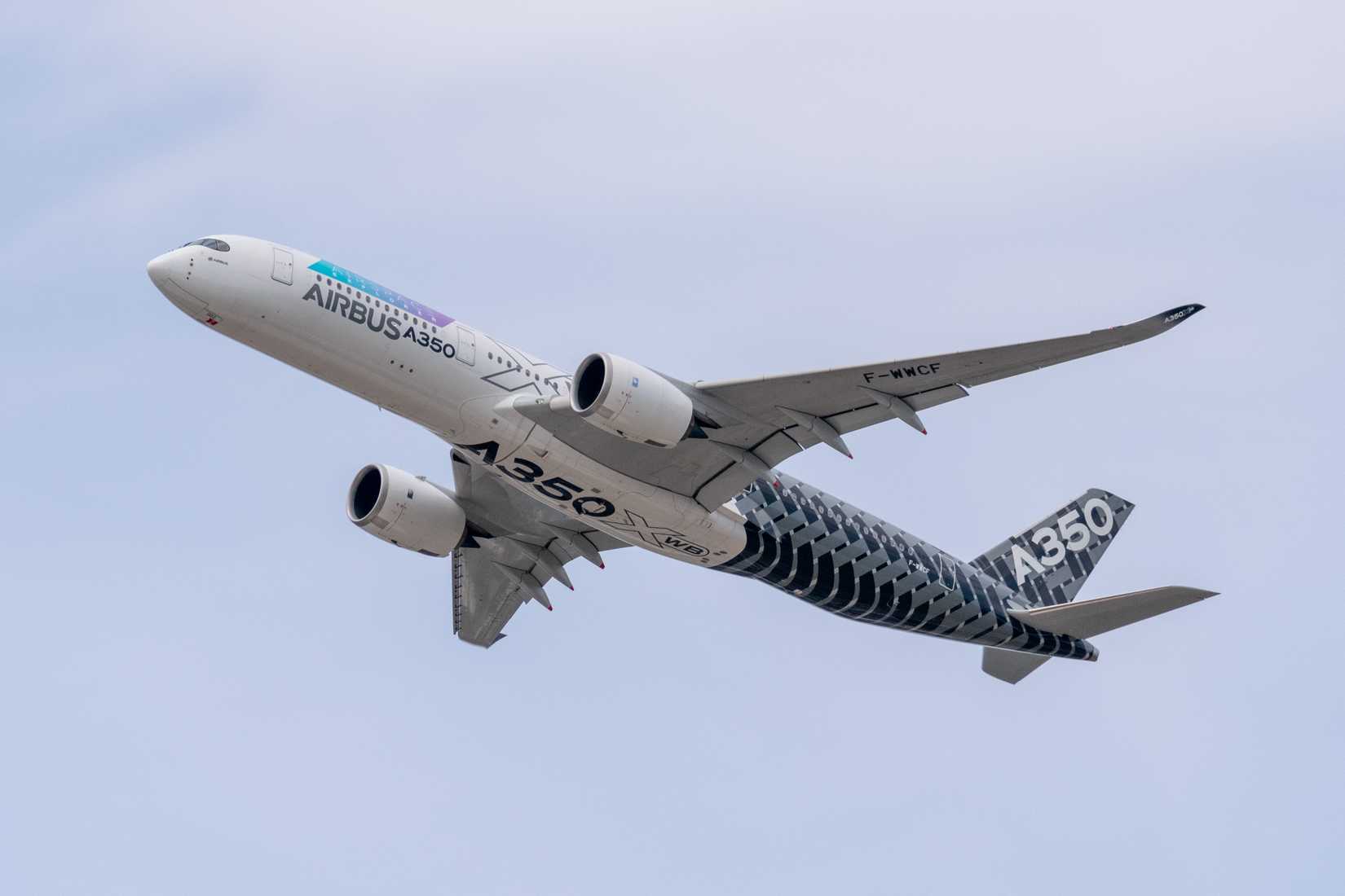 Airbus A350 Airbus Livery Flying by Tom Boon Simple Flying