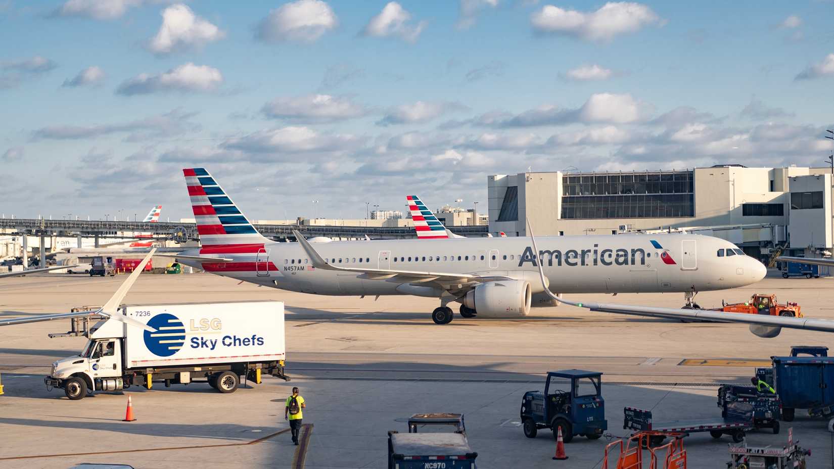 Airport terminal service at LAX for American Airlines.