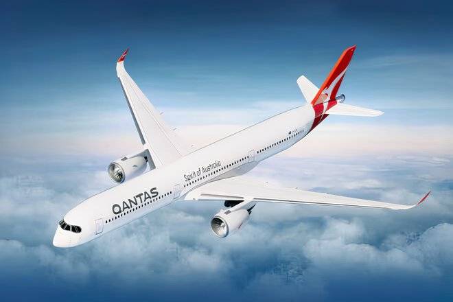 Qantas Airbus A350-1000 Rendering
