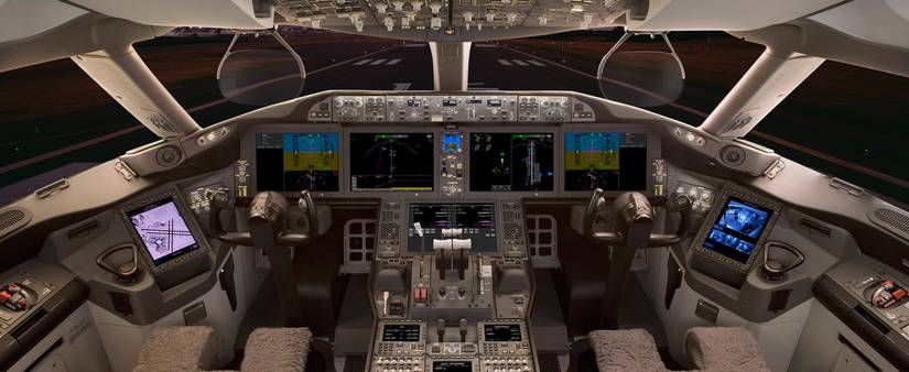 Boeing 787 flight deck