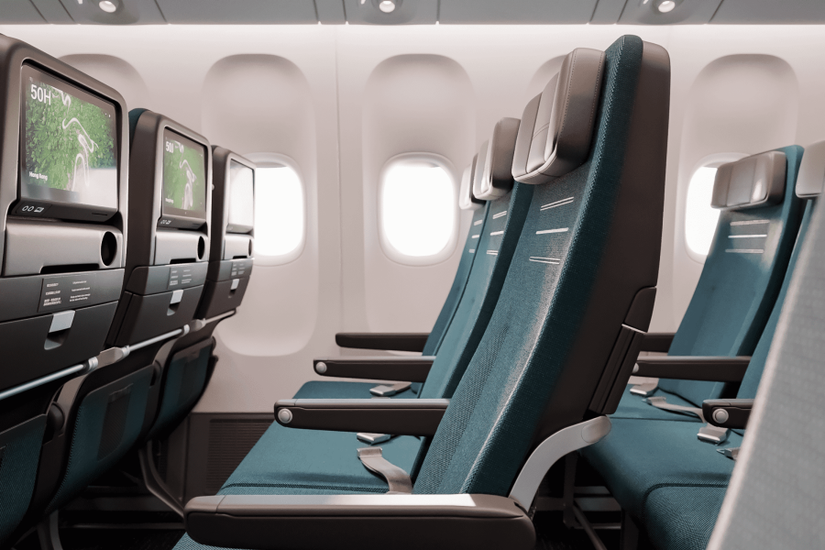 Cathay Pacific economy cabin