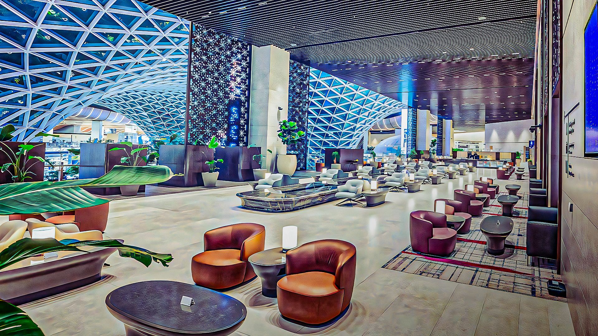 Qatar Airways Al Mourjan Business Lounge The Garden