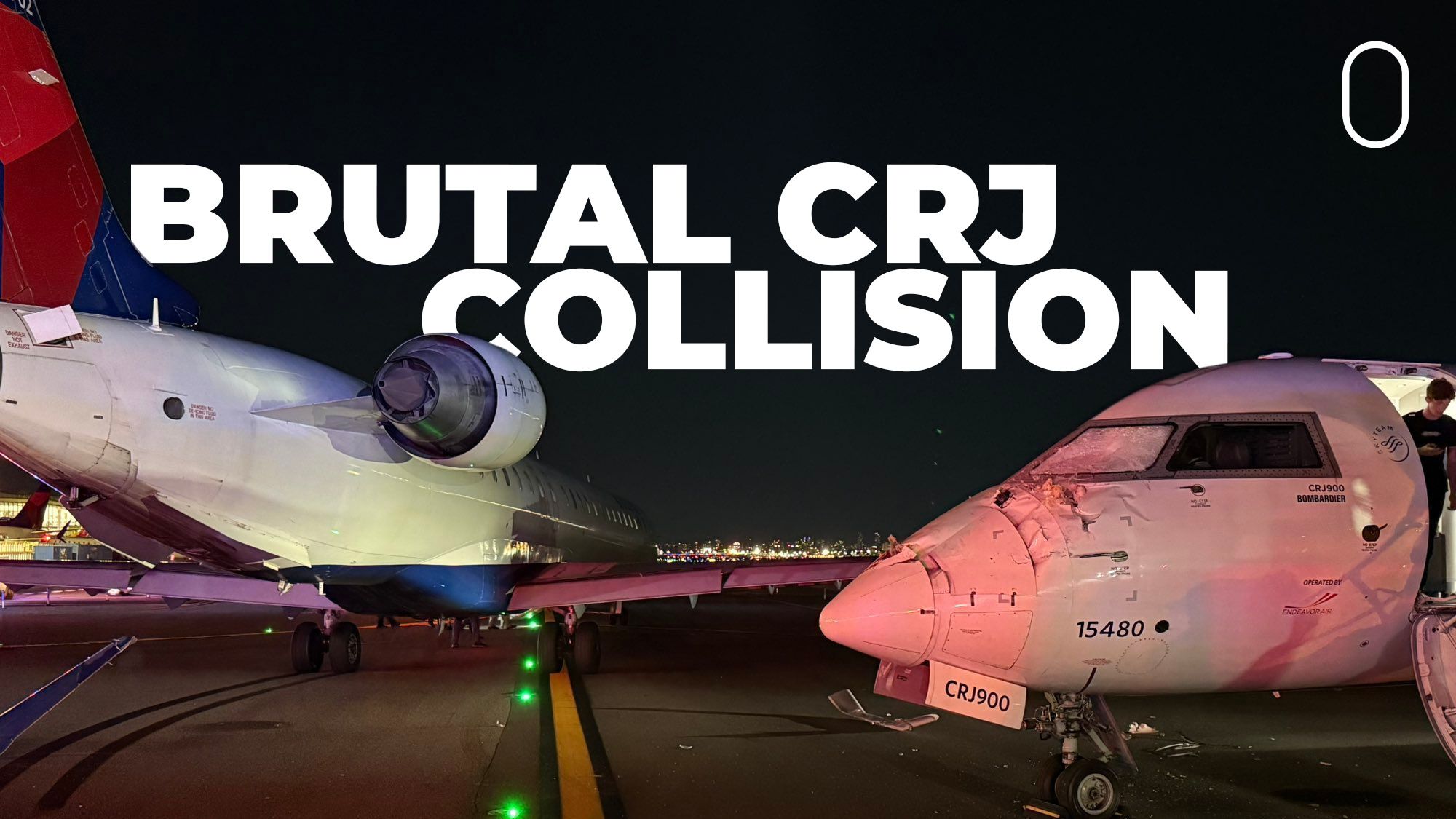 Delta CRJ900s Collide At LaGuardia Airport