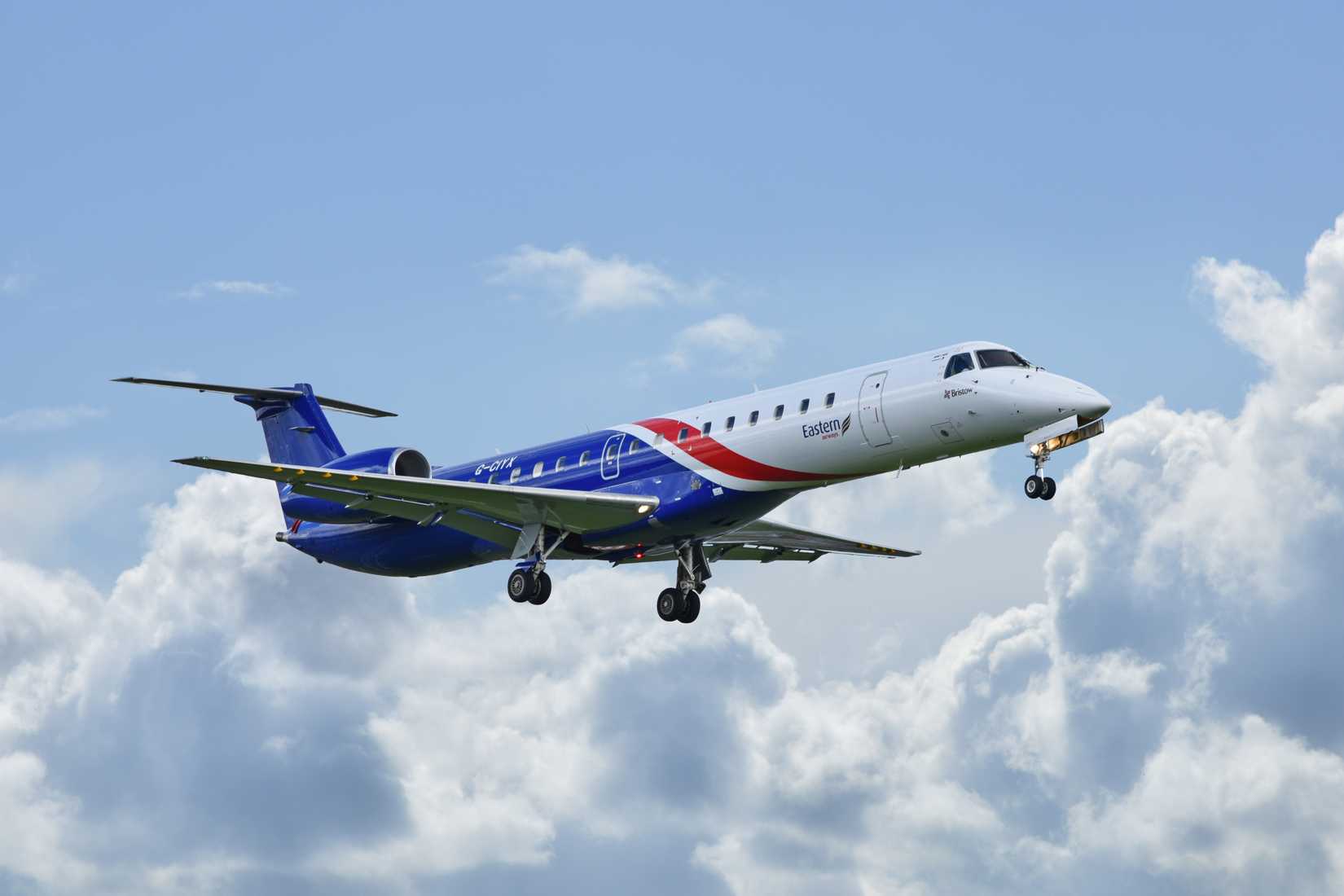 Eastern Airways Jet Aircraft In The Skies