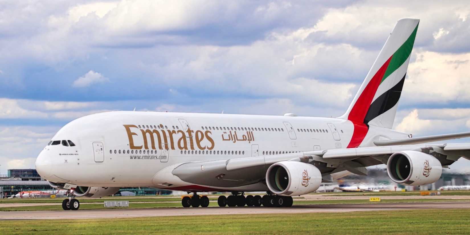 Emirates Airbus A380-861 CN 171 Manchester International Cheshire UK