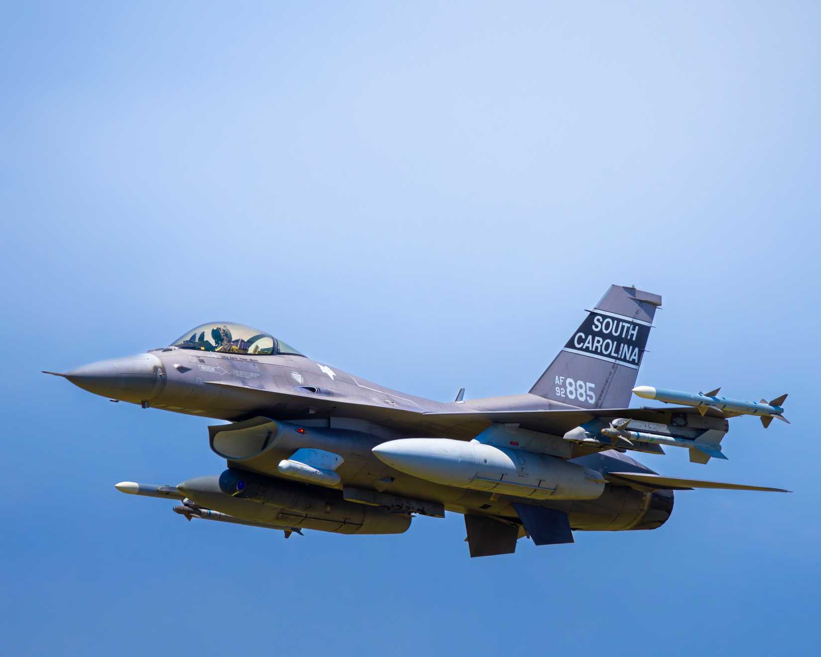 F-16 Fighting Falcons assigned to the South Carolina Air National Guard’s 157th Fighter Squadron