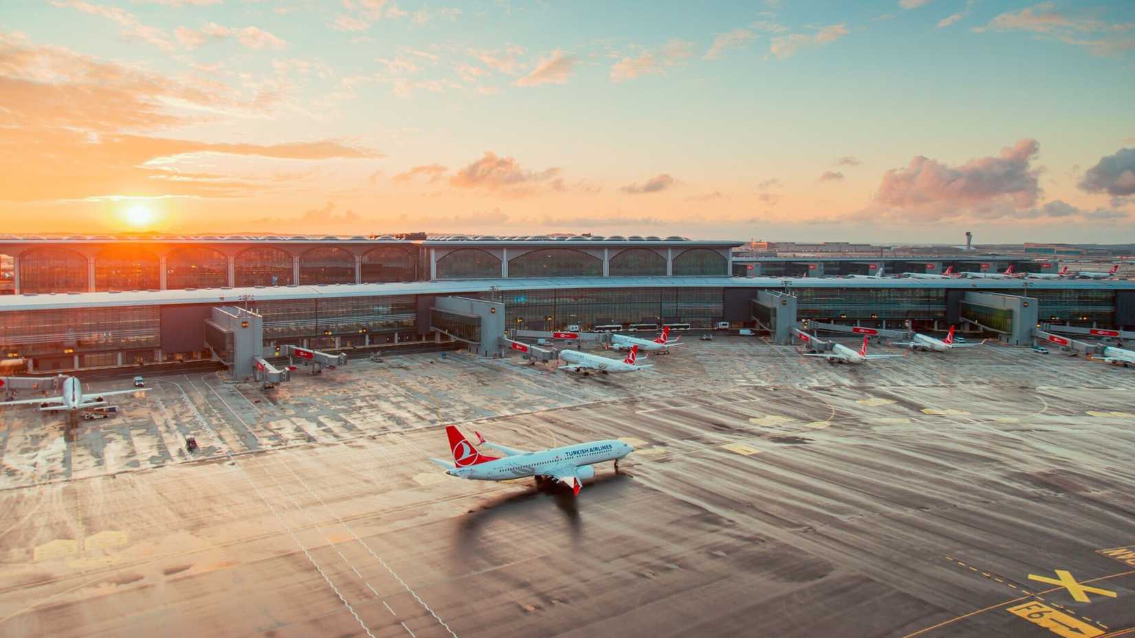 Istanbul Airport at sunrise