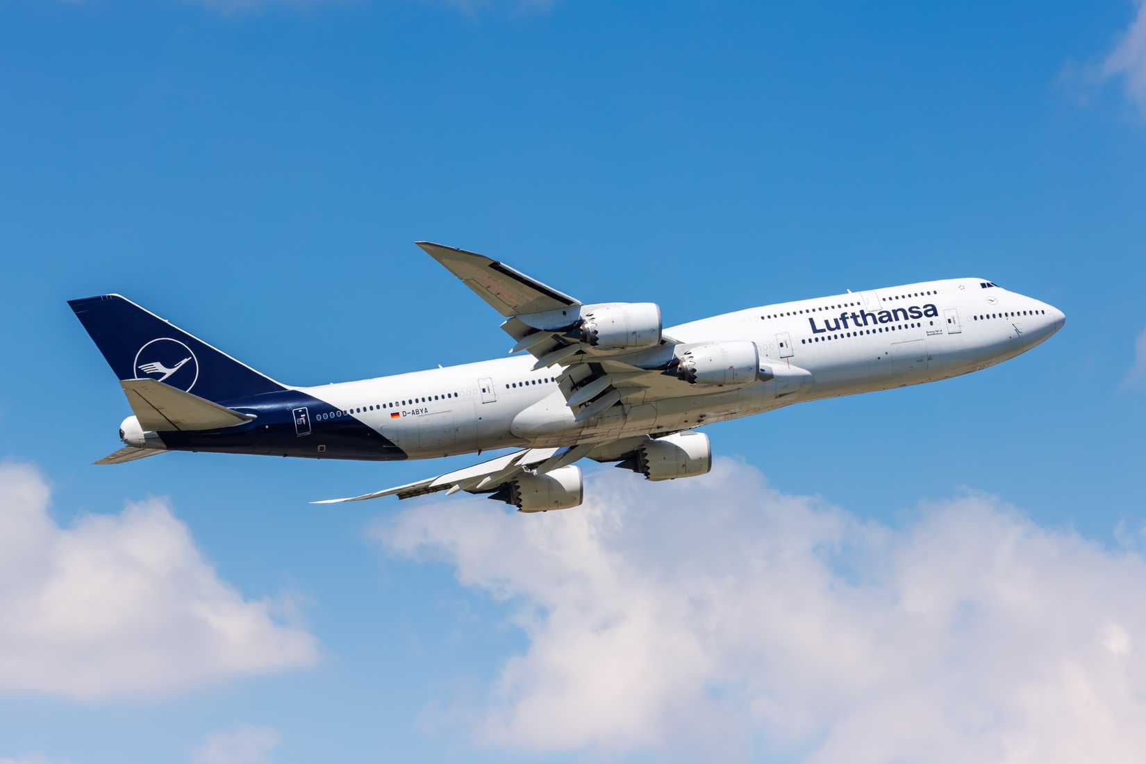 Lufthansa Boeing 747-8 at Frankfurt Airport