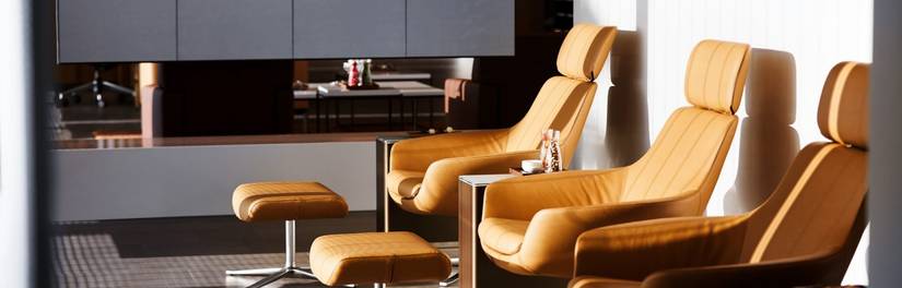 Lufthansa first-class lounge