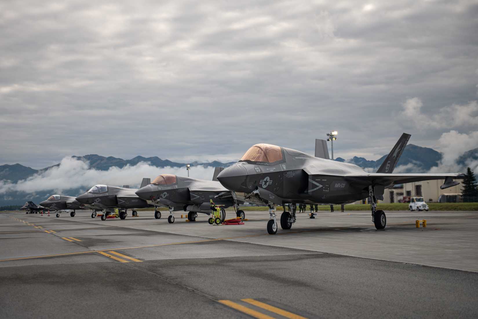 Marine Corps F-35B Lightning IIs assigned to the Marine Fighter Attack Squadron 533.