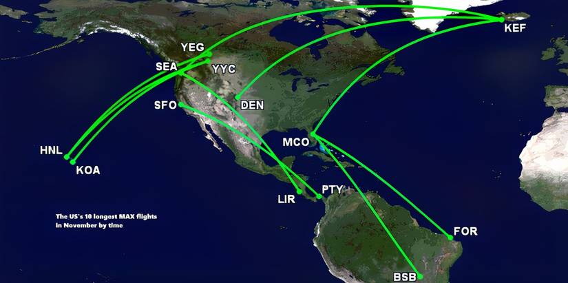 MAX US flights November