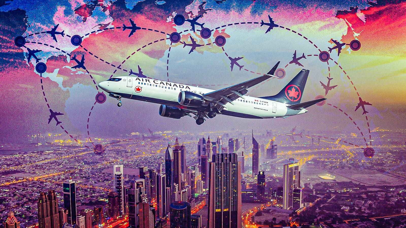 Air Canada cancela rotas e lidera voos entre Canadá e Estados Unidos