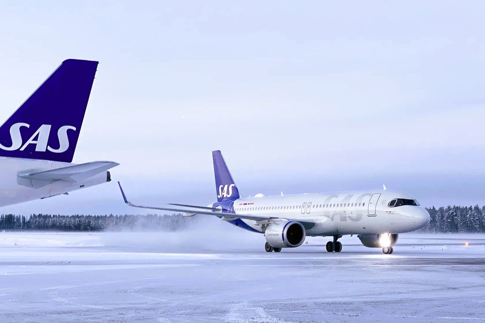 SAS A320neo in winter condtions