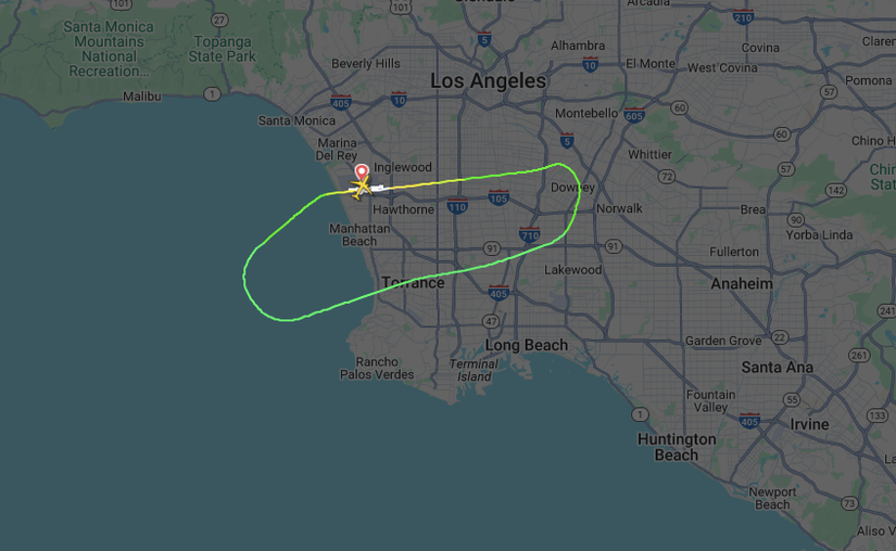 An American Airlines A321 diversion