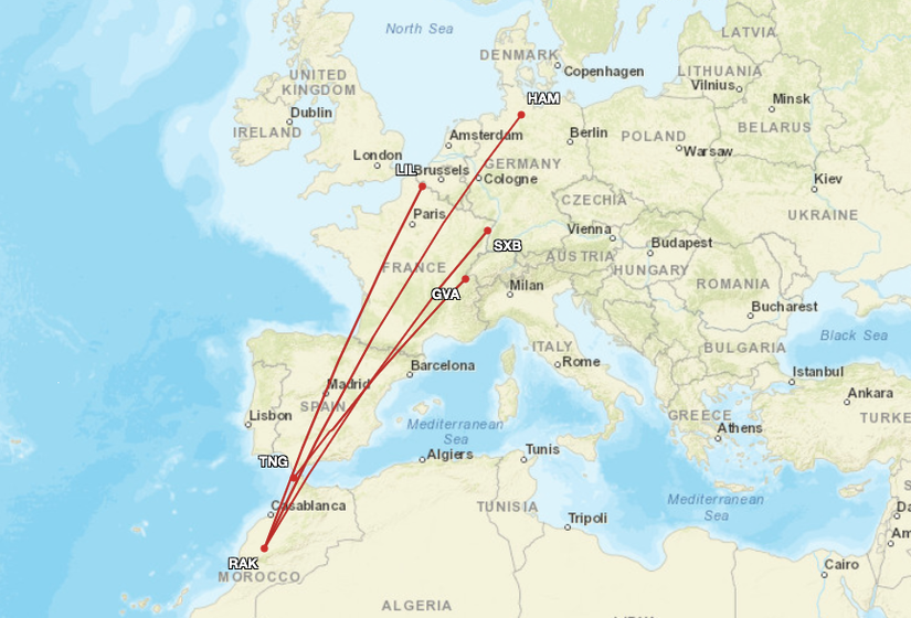 EasyJet new routes from Morocco